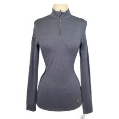 Cavalleria Toscana Tech Wool Shirt In Anthracite Grey - Women's Large