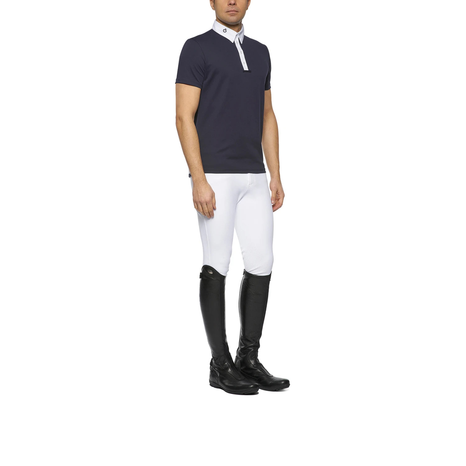 Cavalleria Toscana Jersey Piquet Men's Short Sleeve Competition Polo