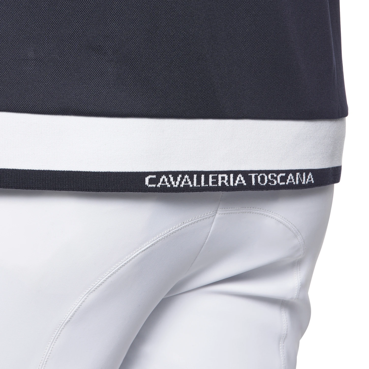 Cavalleria Toscana Jersey Piquet Men's Short Sleeve Competition Polo - Image 3