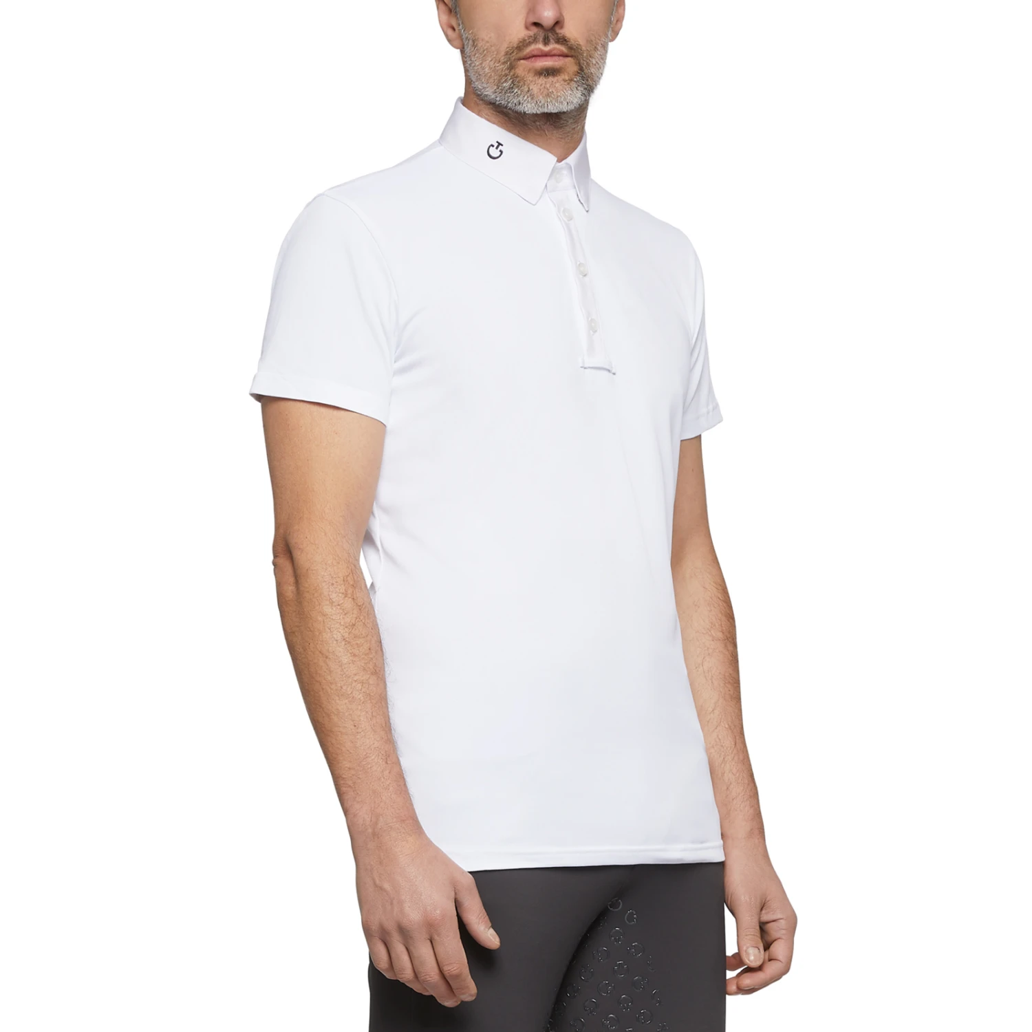 Cavalleria Toscana Jersey Piquet Men's Short Sleeve Competition Polo - Image 5