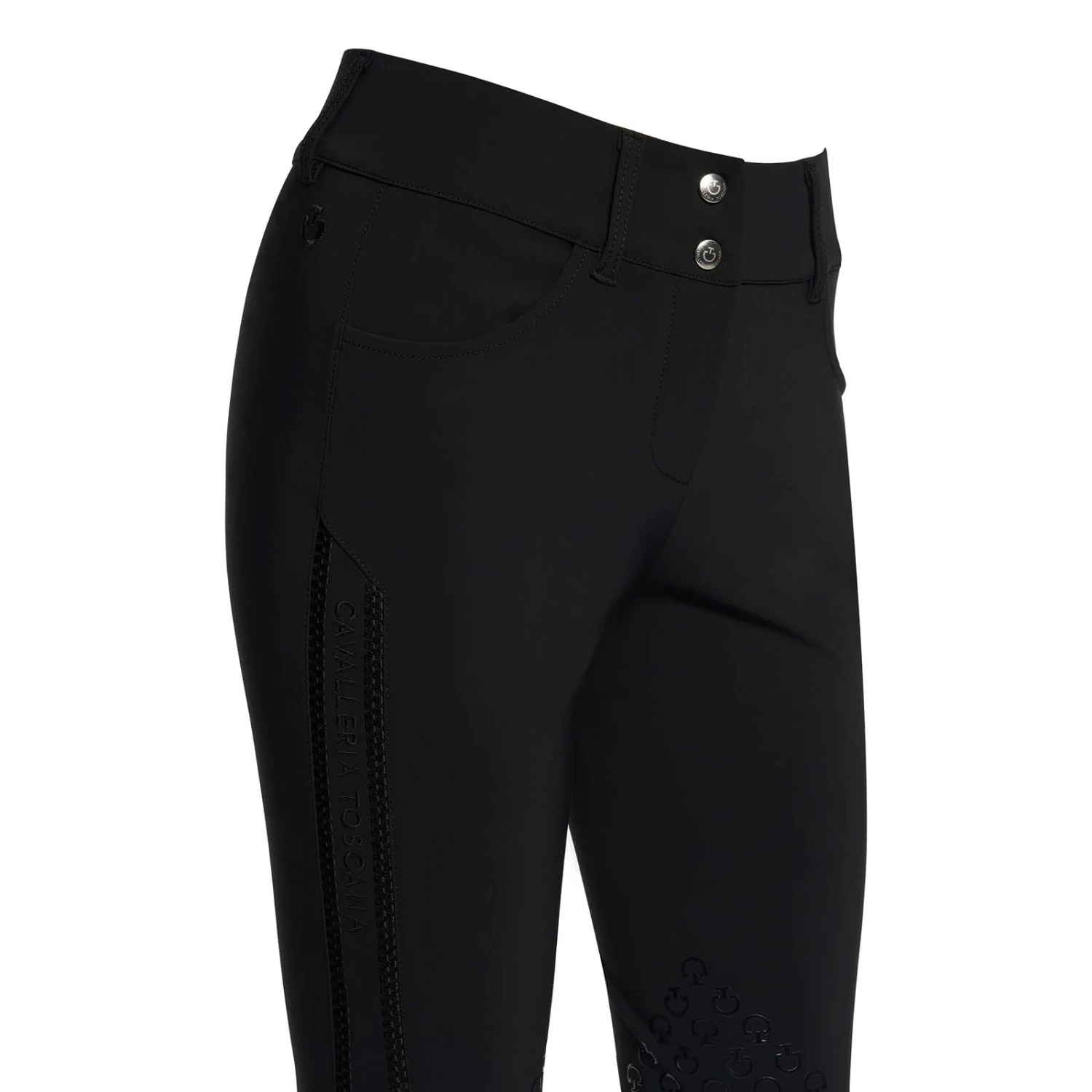 Cavalleria Toscana Embroidery Women's Knee Grip Breeches - Image 3