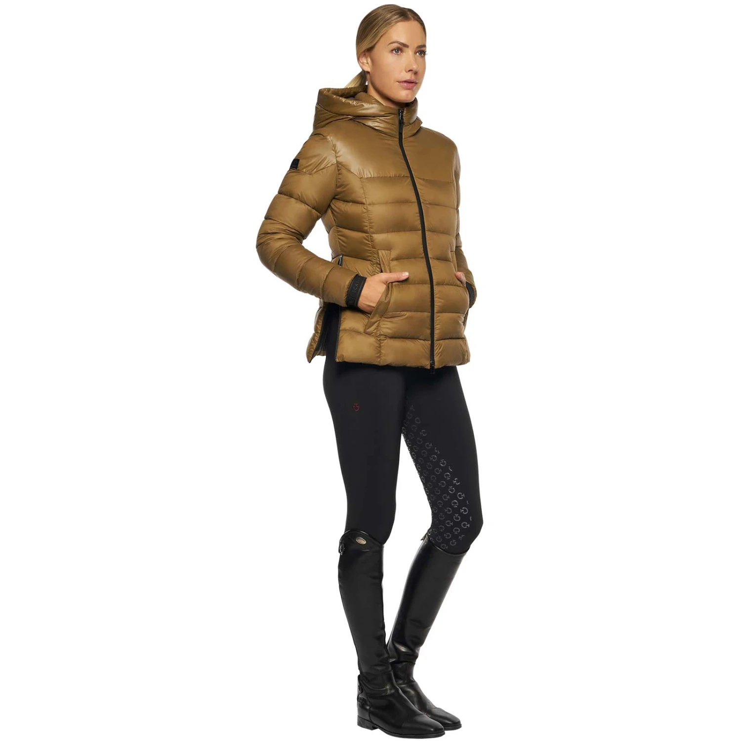Cavalleria Toscana Women's Nylon Puffer With Hood