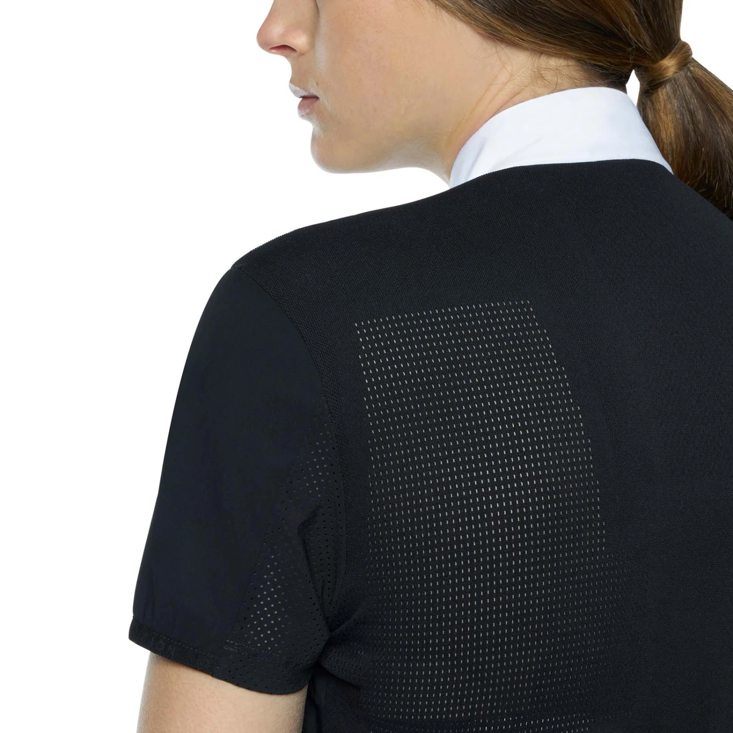 Cavalleria Toscana R-Evo Epaulet Shortsleeve Zip Polo - Image 7