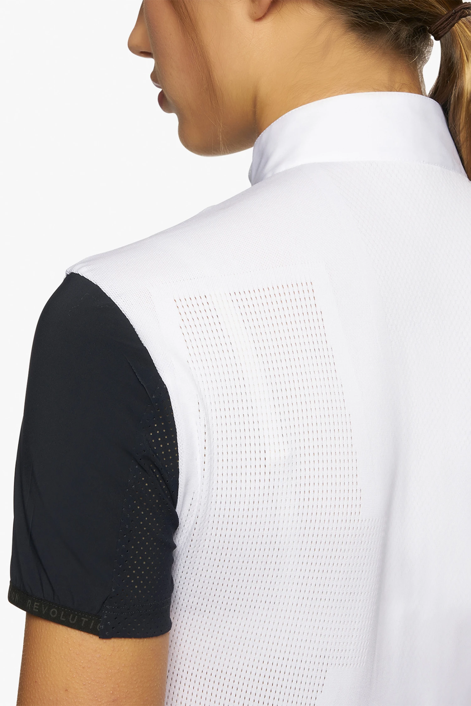 Cavalleria Toscana R-Evo Epaulet Shortsleeve Zip Polo - Image 11