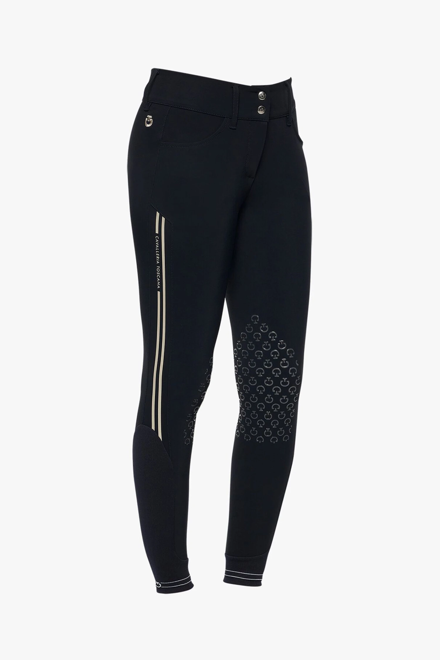 Cavalleria Toscana Women's Embossed Silicone Stripe Breeches - Image 3