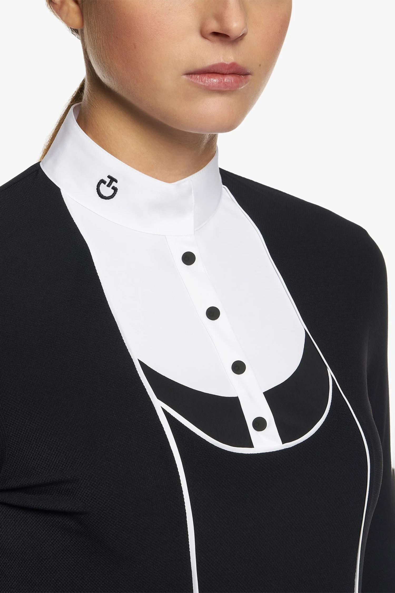 Cavalleria Toscana Tech Jersey Piqué Women's Longsleeve Competition Shirt - Image 2