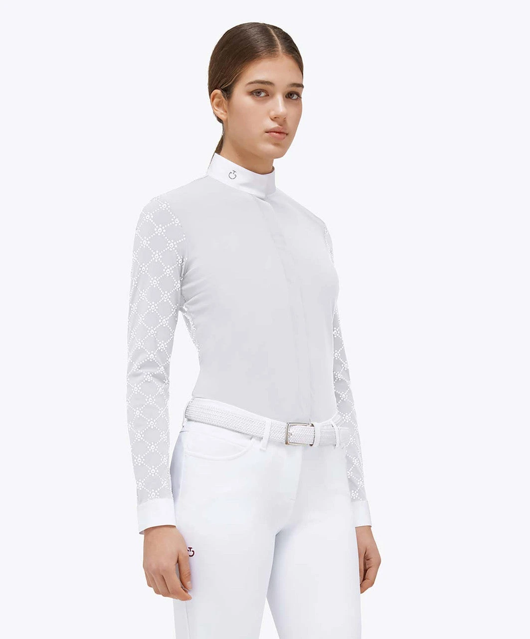 Cavalleria Toscana Mini Orbit Printed Jersey L/S Competition Shirt - CAD246 - Image 5