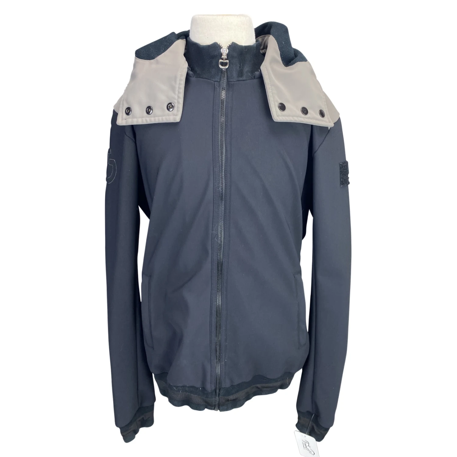 Cavalleria Toscana Hooded Bomber In Black - Children's Large