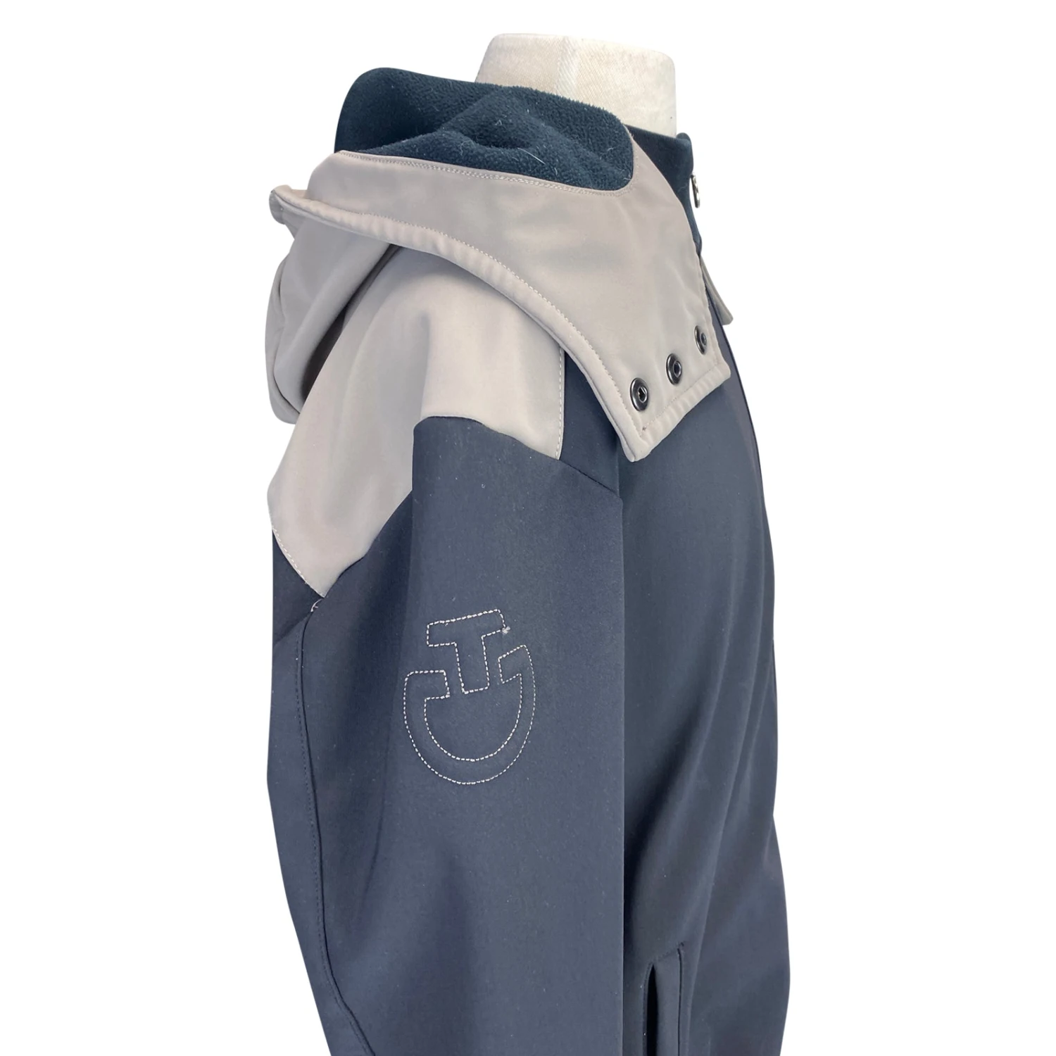 Cavalleria Toscana Hooded Bomber In Black - Children's Large - Image 3