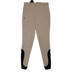 Cavalleria Toscana Knee Patch Breeches In Tan - Boy's 14