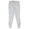 Cavalleria Toscana Knee Patch Breeches In White - Boys 14