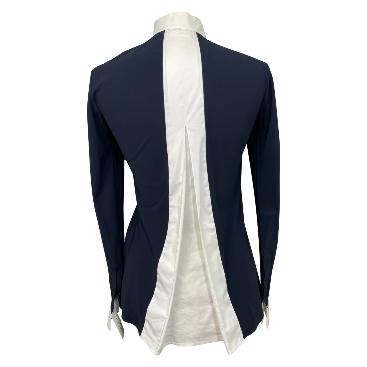 Cavalleria Toscana Button Up Show Shirt In Navy - Women's Small - Image 2