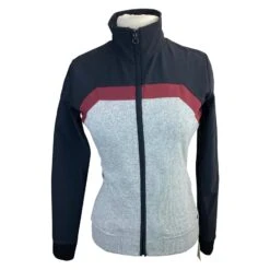 Cavalleria Toscana Frame Line Sweater In Grey/Black/Burgundy - Women's Medium