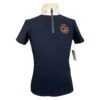 Cavalleria Toscana Competition Polo In Navy/Red - Children's 12