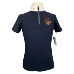 Cavalleria Toscana Competition Polo In Navy/Red - Children's 12