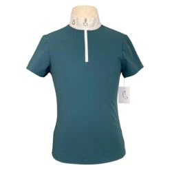 Cavalleria Toscana Competition Polo In Teal - Children's 12