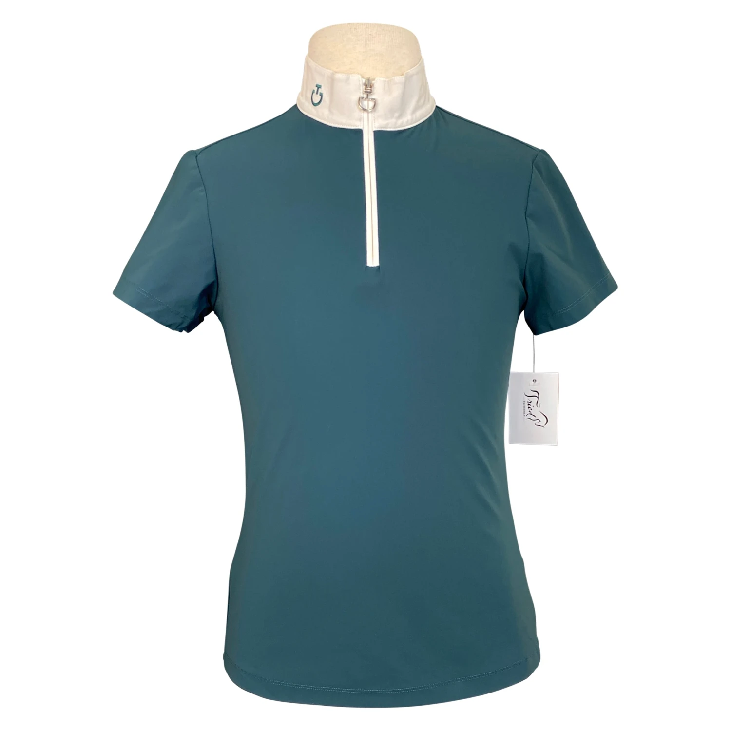 Cavalleria Toscana Competition Polo In Teal - Children's 12