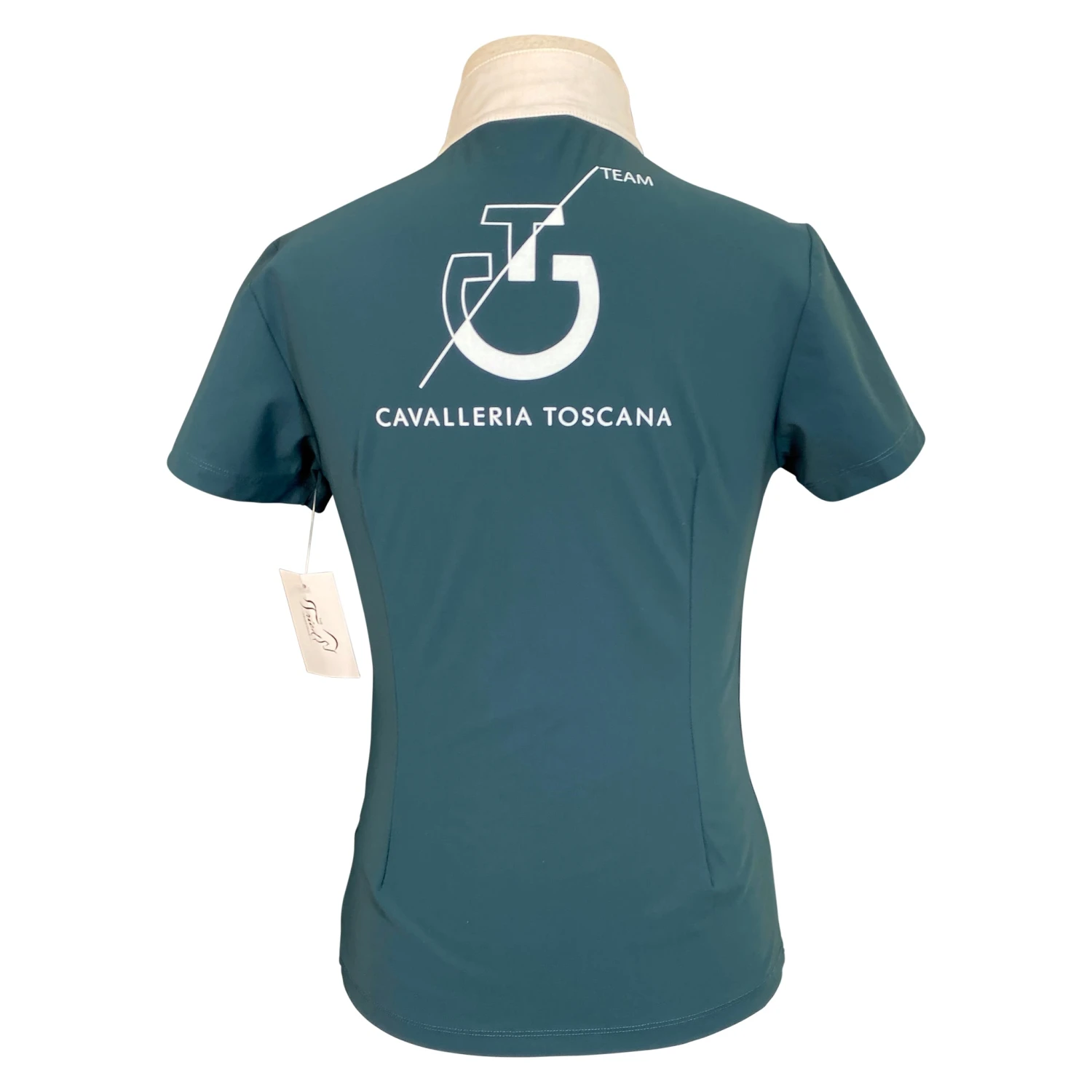 Cavalleria Toscana Competition Polo In Teal - Children's 12 - Image 2