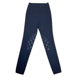 Cavalleria Toscana Jersey 'Tokyo Olympics' Riding Tights In Navy - Women's IT 40 (US 26)