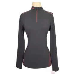 Cavalleria Toscana 'Revo Red Label' Tech Knit Shirt In Black/Red - Women's Small