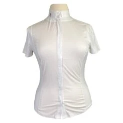 Cavalleria Toscana 'Gala' Competition Shirt In White - Women's Large