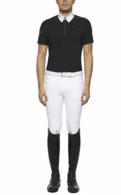 Cavalleria Toscana CT TEAM MULTI-LOGO S/S MEN'S COMP POLO