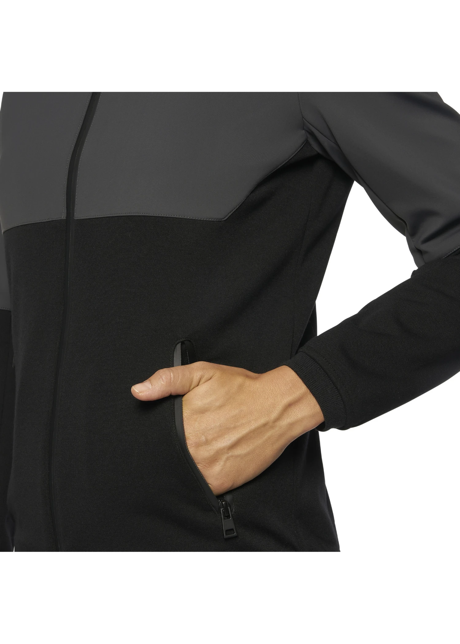 GID248 Cavalleria Toscana Women’s Jersey Bonded Wool Knit Hooded Softshell Jacket - Image 7