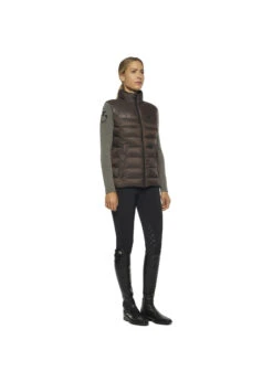 GLD247 Cavalleria Toscana Women’s Shiny/Matte Nylon Puffer Vest