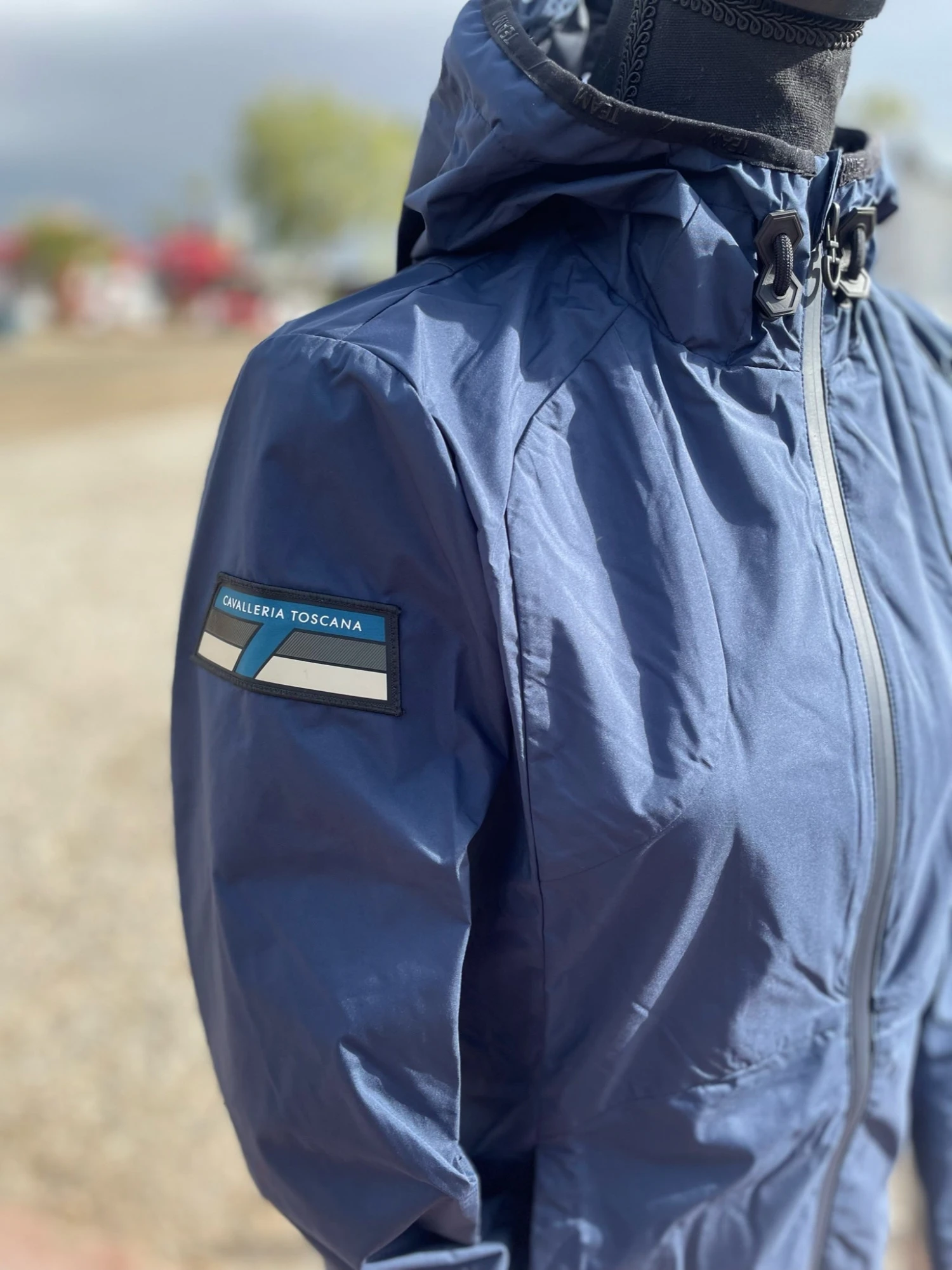 Cavalleria Toscana Tricolored Emblem Hooded Jacket - GID275