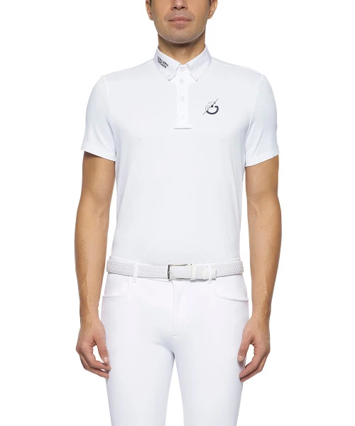 Cavalleria Toscana Men's CT Team Short Sleeve Polo