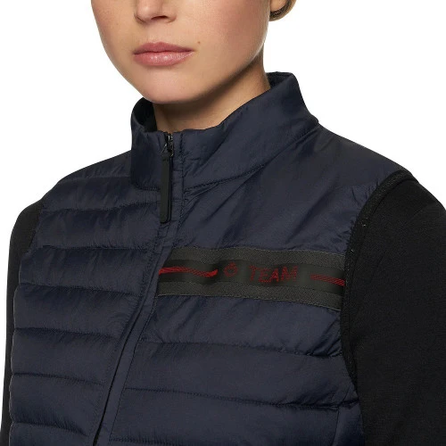 Cavalleria Toscana Team Red Stripe Quilted Vest - Image 2