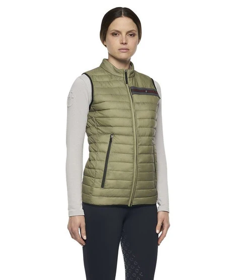 Cavalleria Toscana Team Red Stripe Quilted Vest - Image 4